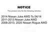 Kugel Rear Wheel Bearing Hub Assembly For Nissan Rogue Juke AWD 70-512373